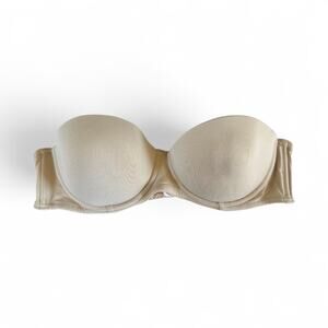 Calvin Klein Bra Tan Skin Tone Strapless 36B